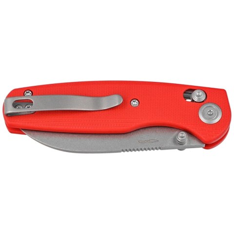 Nóż składany Kubey Breeze Red G10, Stonewashed 14C28N by Caleb Waldman (KU288B)