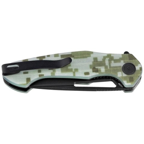 Nóż składany Kubey Dugu Camo G10, Blackwashed 14C28N (KU210L)