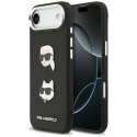 Karl Lagerfeld nakładka FW Grained Karl & Choupette Heads Pins & Logo do iPhone Air czarna