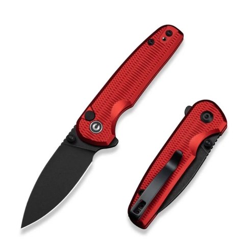 Nóż składany Civivi Mini Shakan Red Aluminium, Black Stonewashed Nitro-V (C20052F-2)