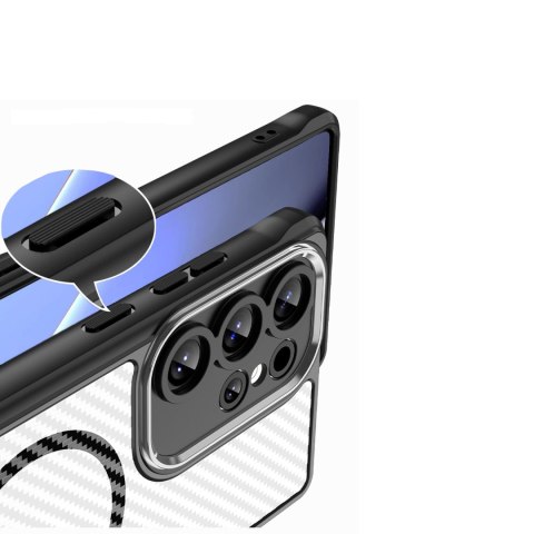 Nakładka Defender Carbon Mag do Samsung Galaxy S25 FE czarna