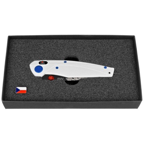 Nóż składany ANV A100 1918 BB Limited Edition No 26/100 White GRN, Black DLC Sleipner (ANVA100-036)