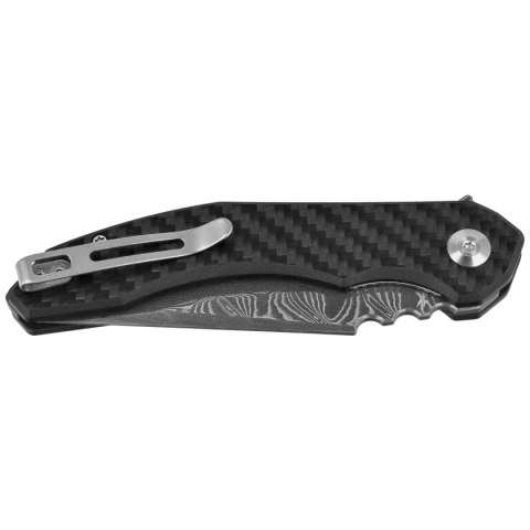 Nóż składany Civivi Bluetick CF Overlay on Black G10, Damascus by Bryan Montalvo (C23050-DS2)