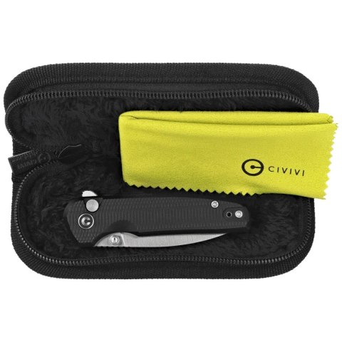 Nóż składany Civivi Mini Shakan Black Aluminum, Satin Nitro-V (C20052F-1)