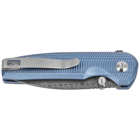 Nóż składany Civivi Mini Shakan Blue Aluminium, Damascus (C20052F-DS1)
