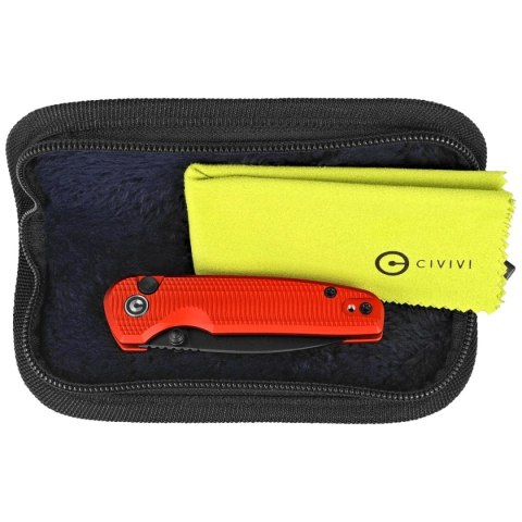Nóż składany Civivi Mini Shakan Red Aluminium, Black Stonewashed Nitro-V (C20052F-2)