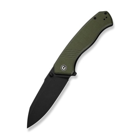 Nóż CIVIVI Placoid Green 14C28N 93mm G10 Black Clip Point