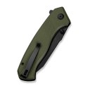 Nóż CIVIVI Placoid Green 14C28N 93mm G10 Black Clip Point