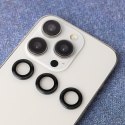 Zestaw szkieł na aparat do Samsung Galaxy S24 czarna ramka (3 sztuki)