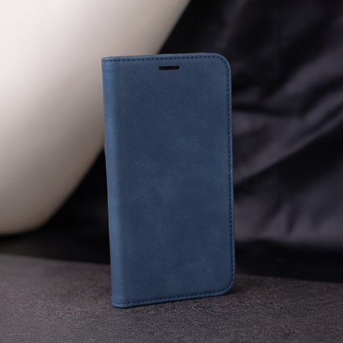 Etui Smart Suede do iPhone 17 Pro 6,3" granatowe