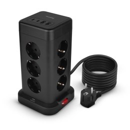 Listwa pionowa Huslog PowerTower HUS1051 12xAC + 4xUSB 3680W 1.8m