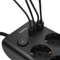istwa zasilająca Huslog 6x230V + 4xUSB 1,5m 3680W czarna