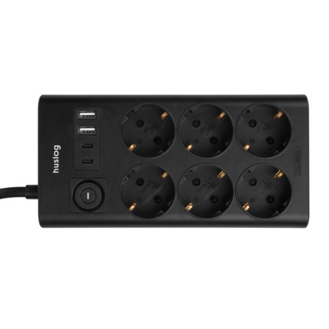 istwa zasilająca Huslog 6x230V + 4xUSB 1,5m 3680W czarna