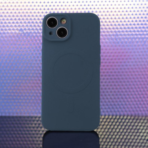 Nakładka Simple Color Mag do iPhone 14 6,1" granatowa