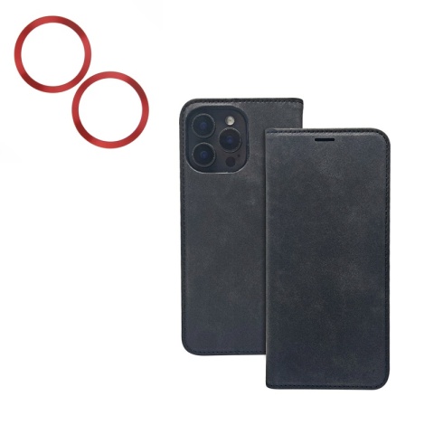 Etui Smart Suede do iPhone 13 6,1" czarne