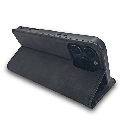 Etui Smart Suede do Xiaomi Redmi 15C 4G EU / 15C 5G EU (173.16 x 81.06 x 8.2 mm) czarne