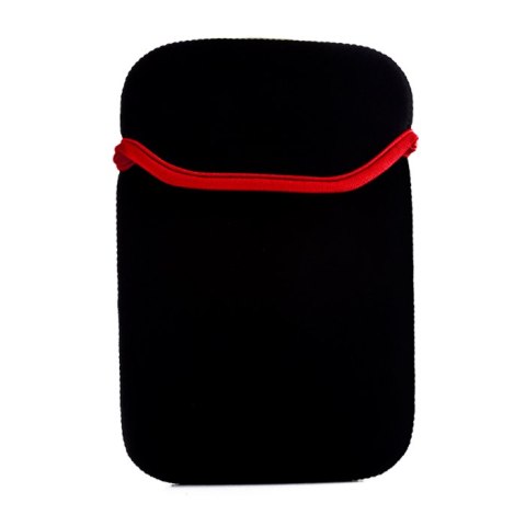 Etui do tabletów 7" neopren czarno-czerwone
