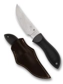 Nóż Spyderco Moran Upswept Sprint Run Black FRN / Kraton, Damascus by Bill Moran (FB01PGYD)