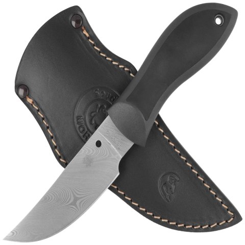 Nóż Spyderco Moran Upswept Sprint Run Black FRN / Kraton, Damascus by Bill Moran (FB01PGYD)
