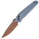 Nóż składany Bestech Mothus Dark Blue G10, Gold PVD 14C28N by Kombou (BG67F)