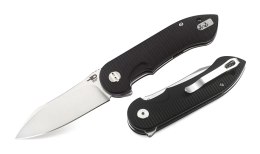 Nóż składany Bestech Torpedo Black G10, Stonewashed / Satin D2 (BG17A-1)