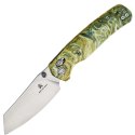 Nóż składany Bestechman Cicada's Wing Green Resin, Satin 10Cr15MoV (BMK06P)