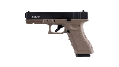 Pistolet wiatrówka Niksan Defence NKS GL17 Tan Blow Back 4.5 mm