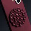 Nakładka Silicone Stick do iPhone 15 Pro 6,1" bordowa
