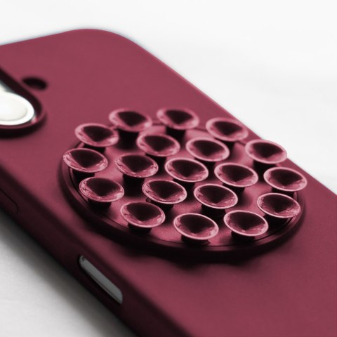 Nakładka Silicone Stick do iPhone 15 Pro Max 6,7" bordowa