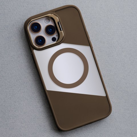 Nakładka Fusion Mag do iPhone 15 Pro 6,1" brązowa
