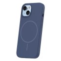 Nakładka Silicone Thin Mag do iPhone 13 6,1" ciemnoniebieska