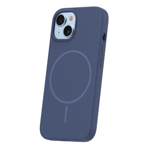 Nakładka Silicone Thin Mag do iPhone 13 6,1" ciemnoniebieska