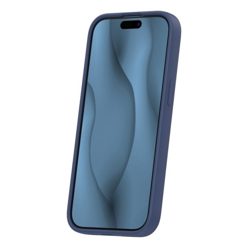 Nakładka Silicone Thin Mag do iPhone 15 6,1" ciemnoniebieska
