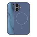 Nakładka Silicone Thin Mag do iPhone 16 6,1" ciemnoniebieska
