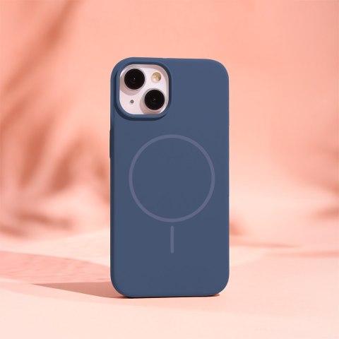 Nakładka Silicone Thin Mag do iPhone 16 Pro Max 6,9" ciemnoniebieska