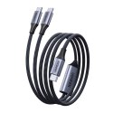 Uniwersalny kabel Ugreen L533 USB-C x2 PD, 140W, 2m