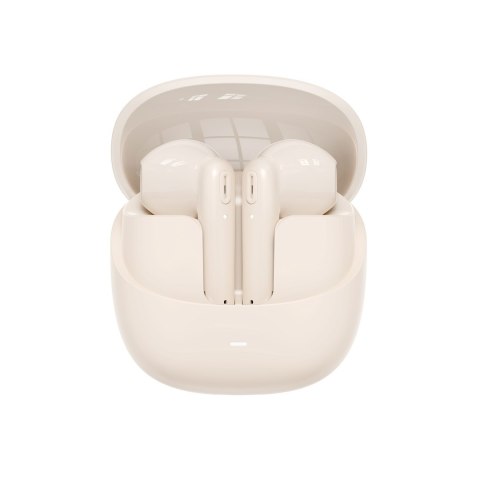 XO słuchawki Bluetooth X39 TWS beżowe