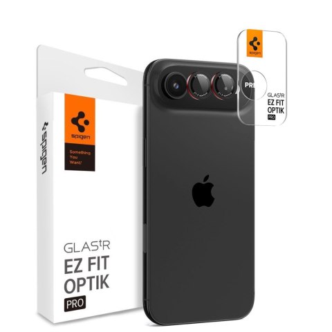 Osłona Aparatu Spigen Optik Pro L-Series Glas.Tr "Ez Fit" Camera Protector 2-Pack do iPhone 17 Air Black