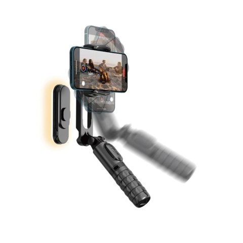 ŻDevia selfie stick Bluetooth tripod gimbal czarny