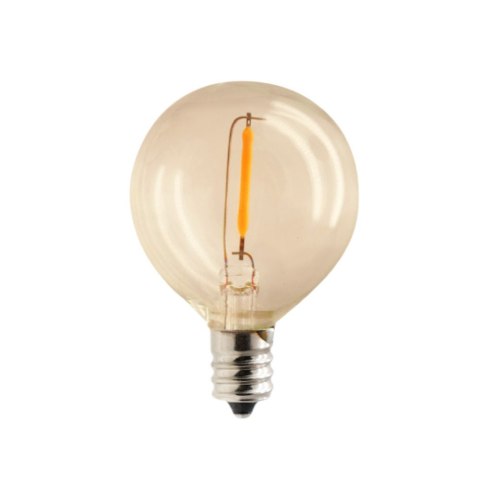 Forever Light Żarówka LED E12 G40 0.5W 3V 24lm FL-2B złota 6 sztuk
