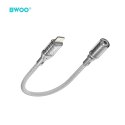 BWOO BZ66 adapter Lightning - jack 3.5mm szary