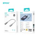 BWOO BZ66 adapter Lightning - jack 3.5mm szary