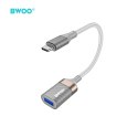 BWOO BZ69 adapter USB-C - USB szary