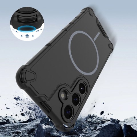 Nakładka Defender 2in1 Mag do Samsung Galaxy S25 Ultra czarna