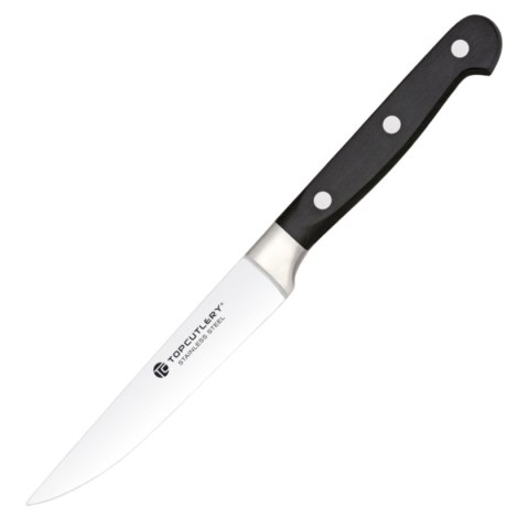 Nóż kuchenny do jarzyn i owoców Top Cutlery German Vegetables Black POM, Satin 3Cr13Mov (17177)