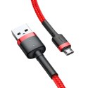 Kabel Baseus Cafule Cable CAMKLF-B09 USB-A / micro USB 2.4A 1 m - czerwony