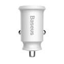 Mini ładowarka Baseus Grain Car Charger CCALL-ML02 samochodowa 2x USB-A 3.1A - biała