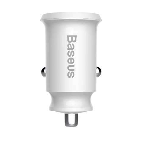 Mini ładowarka Baseus Grain Car Charger CCALL-ML02 samochodowa 2x USB-A 3.1A - biała