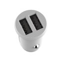 Mini ładowarka Baseus Grain Car Charger CCALL-ML02 samochodowa 2x USB-A 3.1A - biała