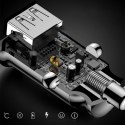 Mini ładowarka Baseus Grain Car Charger CCALL-ML02 samochodowa 2x USB-A 3.1A - biała